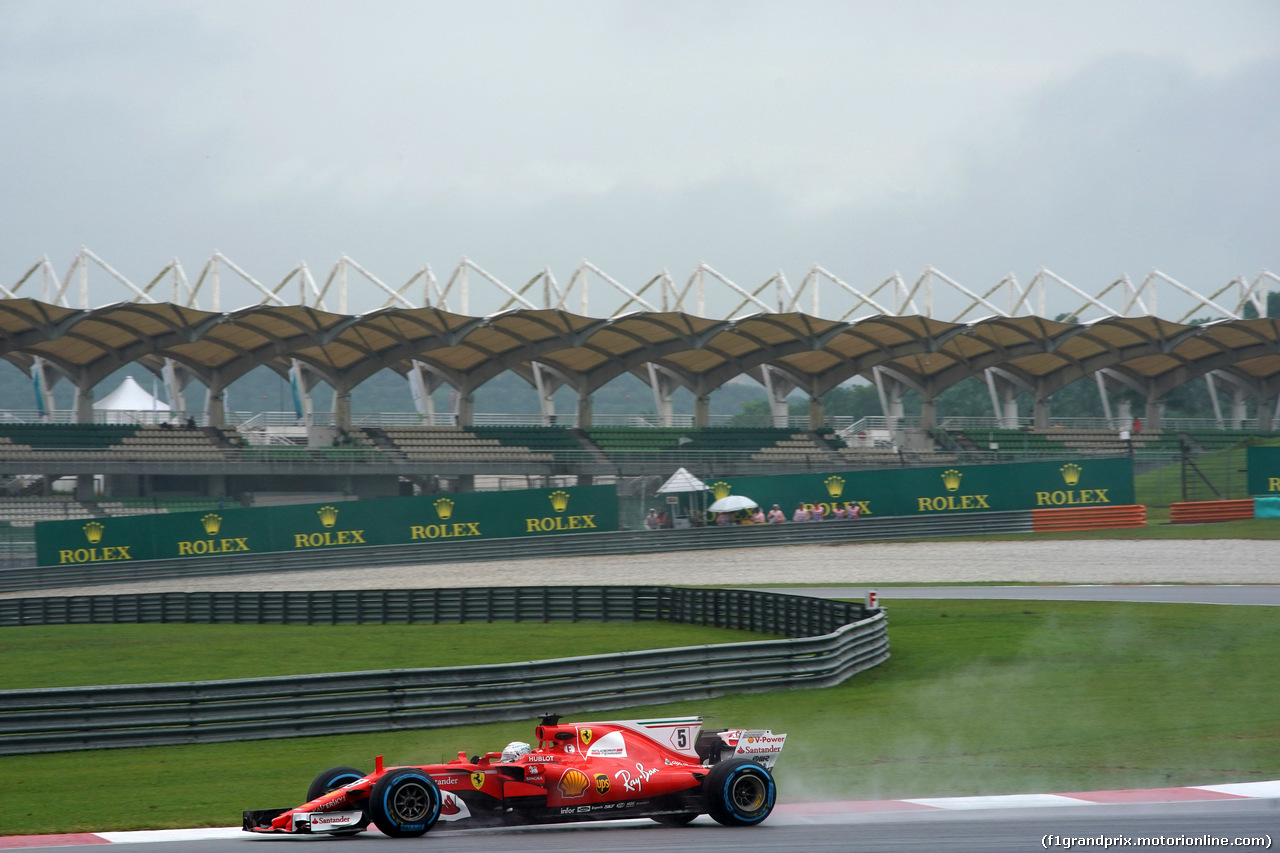 GP MALESIA, 29.09.2017 - Prove Libere 1, Sebastian Vettel (GER) Ferrari SF70H