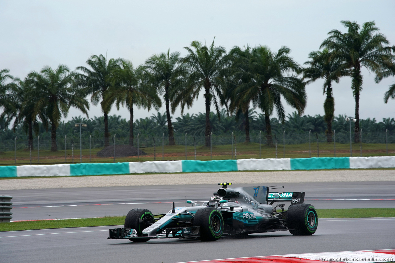 GP MALESIA, 29.09.2017 - Prove Libere 1, Valtteri Bottas (FIN) Mercedes AMG F1 W08