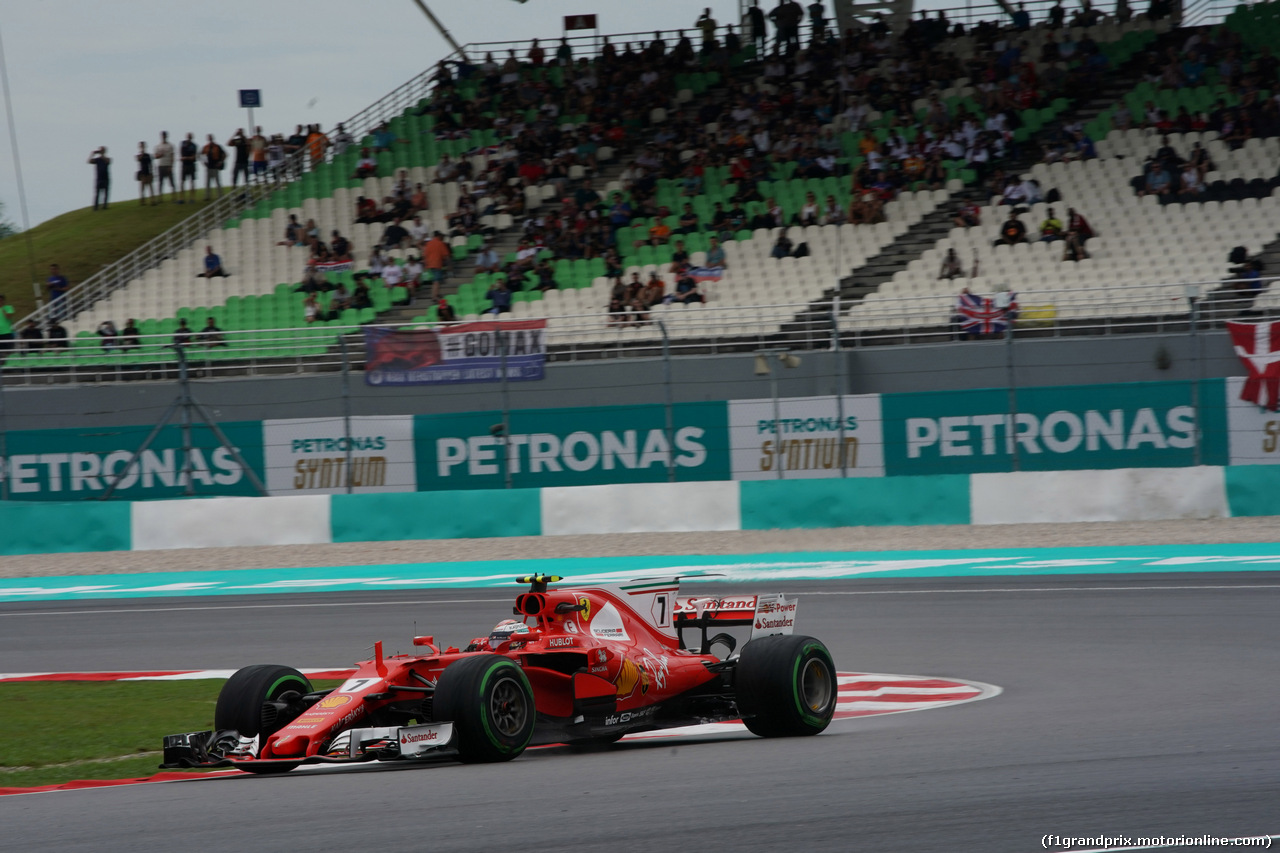 GP MALESIA, 29.09.2017 - Prove Libere 1, Kimi Raikkonen (FIN) Ferrari SF70H