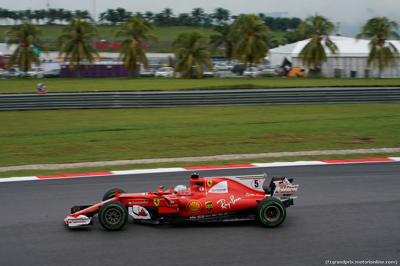 GP MALESIA, 29.09.2017 - Prove Libere 1, Sebastian Vettel (GER) Ferrari SF70H