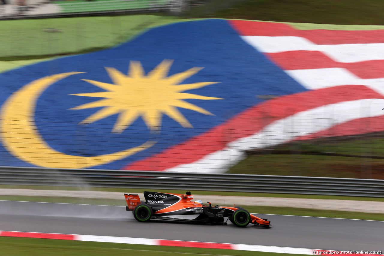 GP MALESIA, 29.09.2017 - Prove Libere 1, Fernando Alonso (ESP) McLaren MCL32
