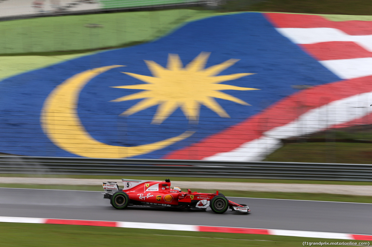 GP MALESIA, 29.09.2017 - Prove Libere 1, Sebastian Vettel (GER) Ferrari SF70H