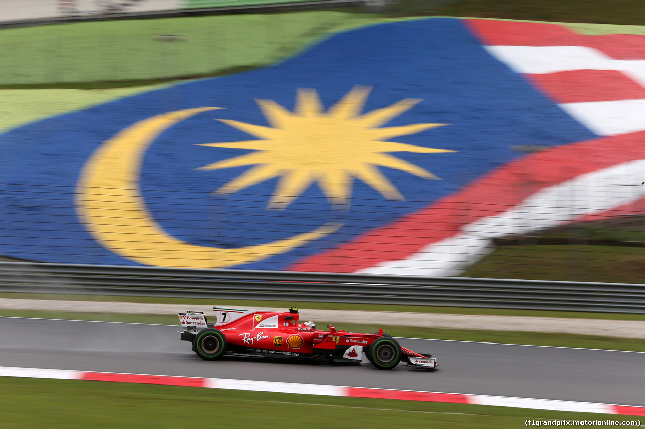 GP MALESIA, 29.09.2017 - Prove Libere 1, Kimi Raikkonen (FIN) Ferrari SF70H