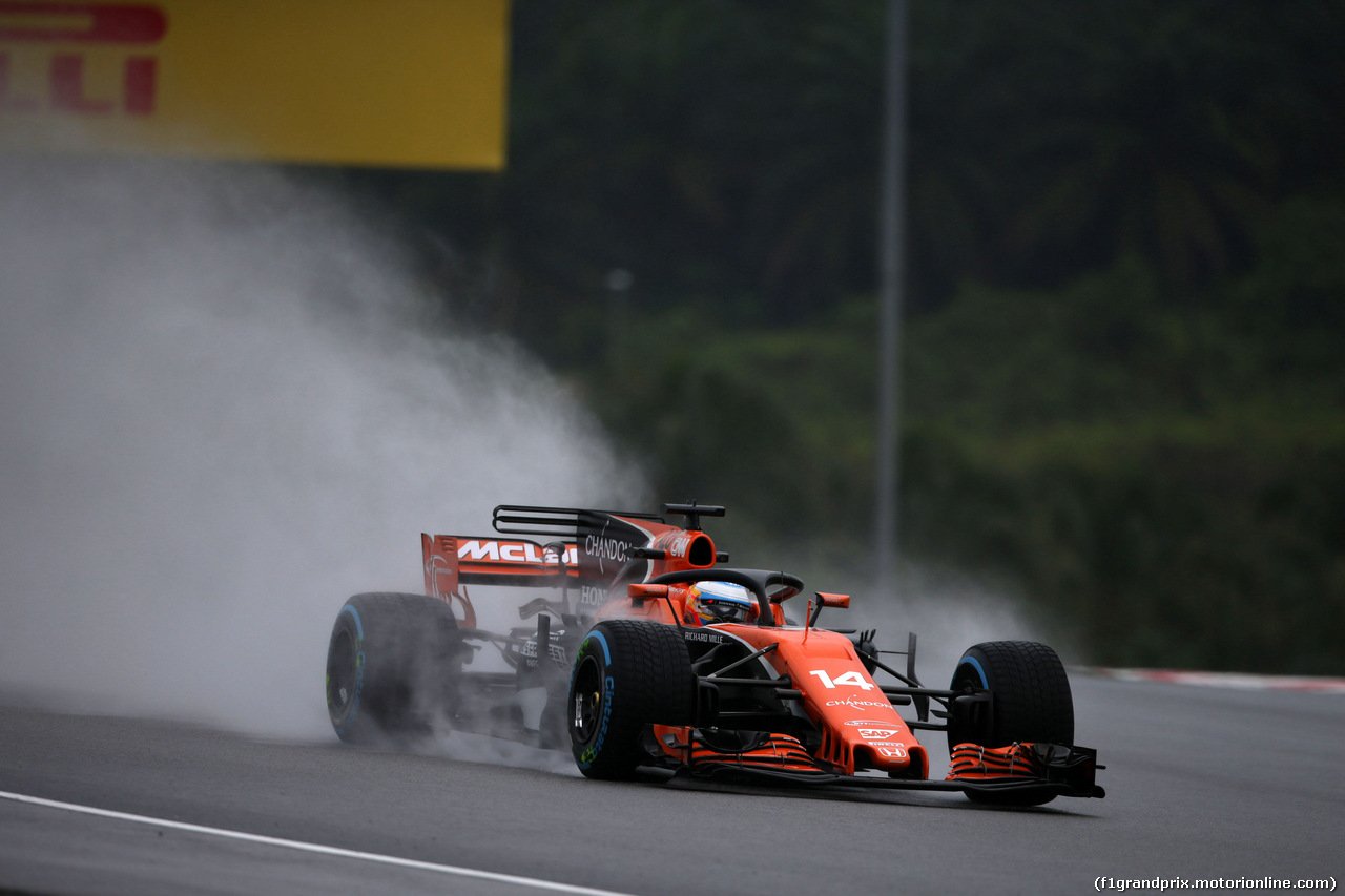 GP MALESIA, 29.09.2017 - Prove Libere 1, Fernando Alonso (ESP) McLaren MCL32