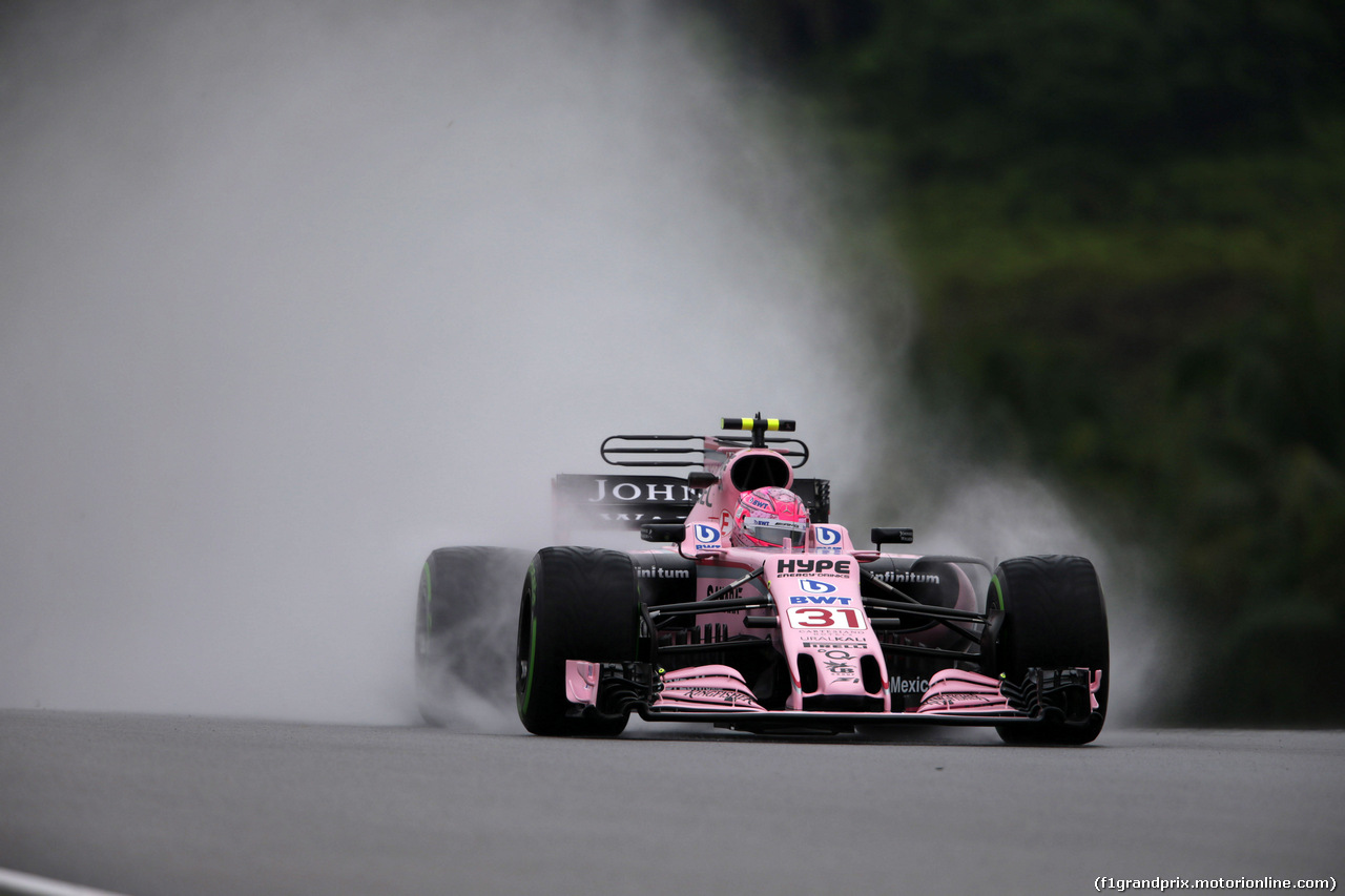 GP MALESIA, 29.09.2017 - Prove Libere 1, Esteban Ocon (FRA) Sahara Force India F1 VJM10
