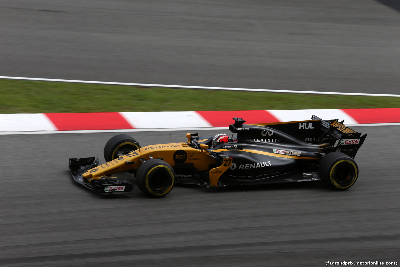 GP MALESIA, 29.09.2017 - Prove Libere 2, Nico Hulkenberg (GER) Renault Sport F1 Team RS17