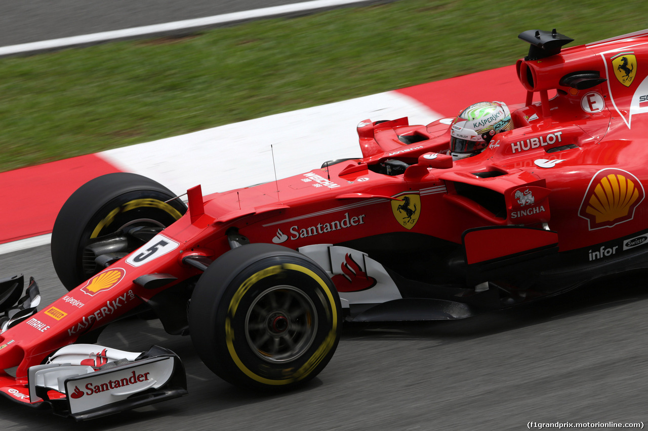 GP MALESIA, 29.09.2017 - Prove Libere 2, Sebastian Vettel (GER) Ferrari SF70H
