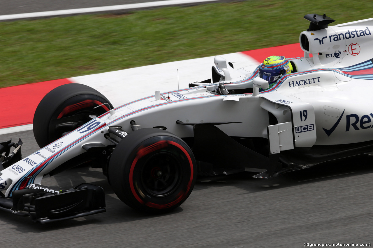 GP MALESIA, 29.09.2017 - Prove Libere 2, Felipe Massa (BRA) Williams FW40