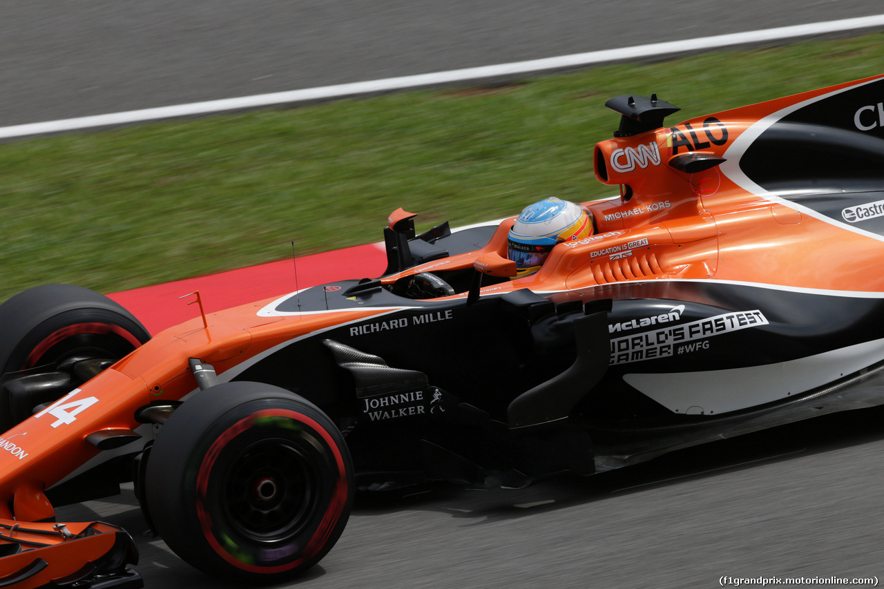 GP MALESIA, 29.09.2017 - Prove Libere 2, Fernando Alonso (ESP) McLaren MCL32