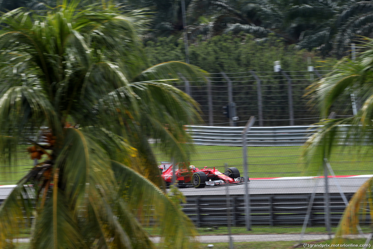 GP MALESIA, 29.09.2017 - Prove Libere 2, Sebastian Vettel (GER) Ferrari SF70H