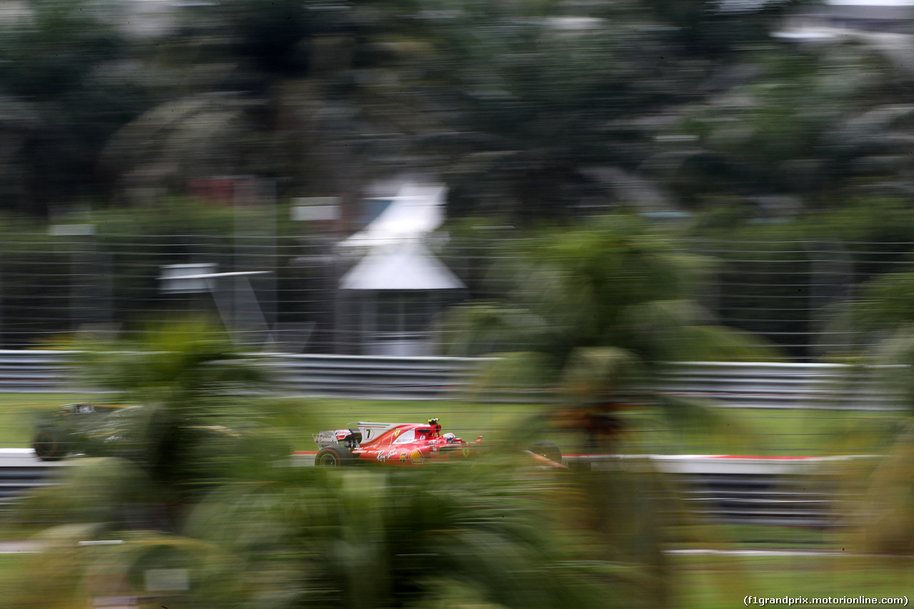 GP MALESIA, 29.09.2017 - Prove Libere 2, Kimi Raikkonen (FIN) Ferrari SF70H