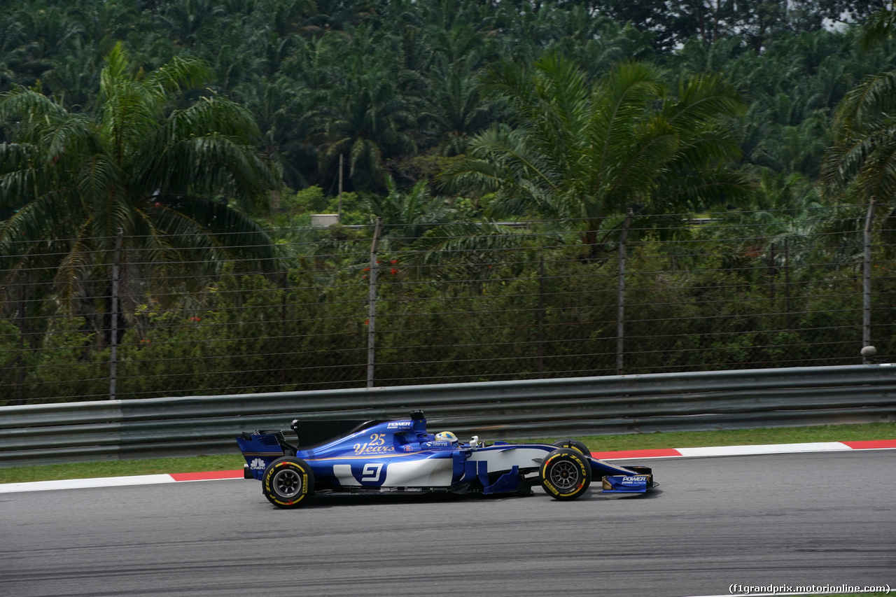 GP MALESIA, 29.09.2017 - Prove Libere 2, Marcus Ericsson (SUE) Sauber C36