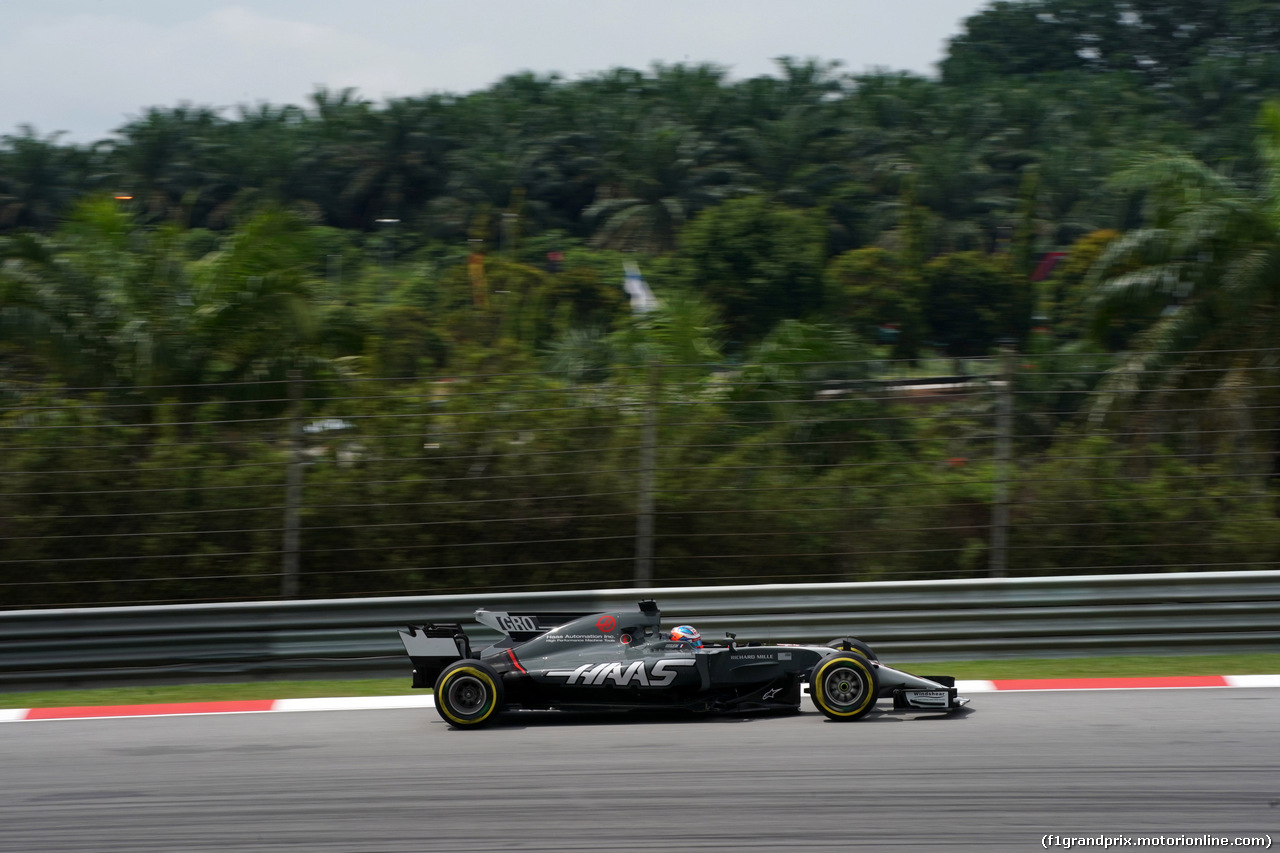 GP MALESIA, 29.09.2017 - Prove Libere 2, Romain Grosjean (FRA) Haas F1 Team VF-17