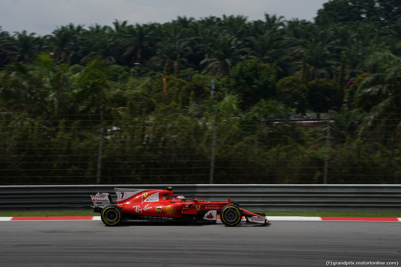 GP MALESIA, 29.09.2017 - Prove Libere 2, Kimi Raikkonen (FIN) Ferrari SF70H