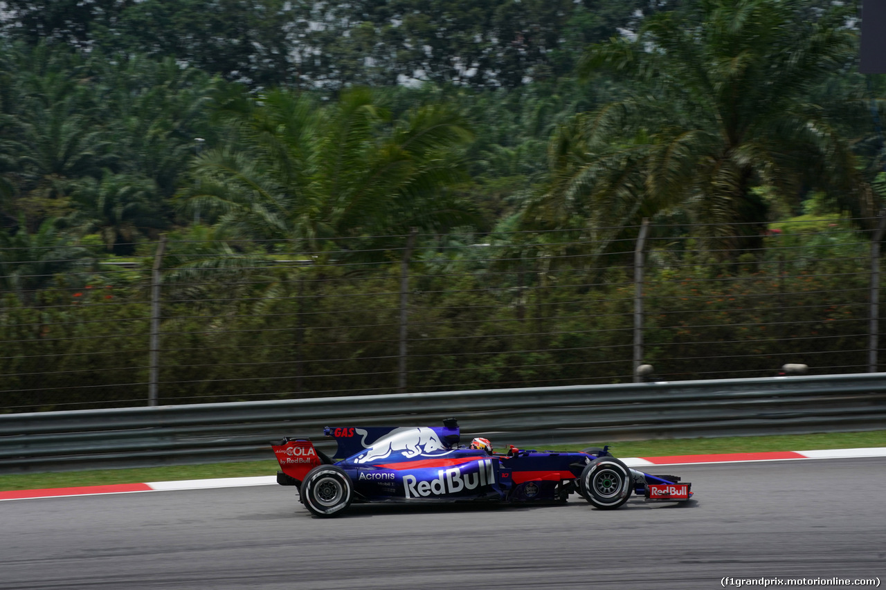 GP MALESIA, 29.09.2017 - Prove Libere 2, Pierre Gasly (FRA) Scuderia Toro Rosso STR12