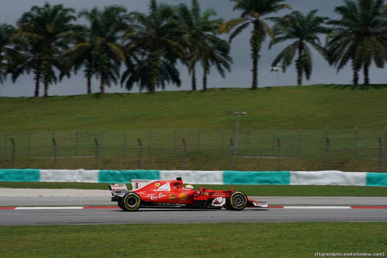 GP MALESIA, 29.09.2017 - Prove Libere 2, Sebastian Vettel (GER) Ferrari SF70H