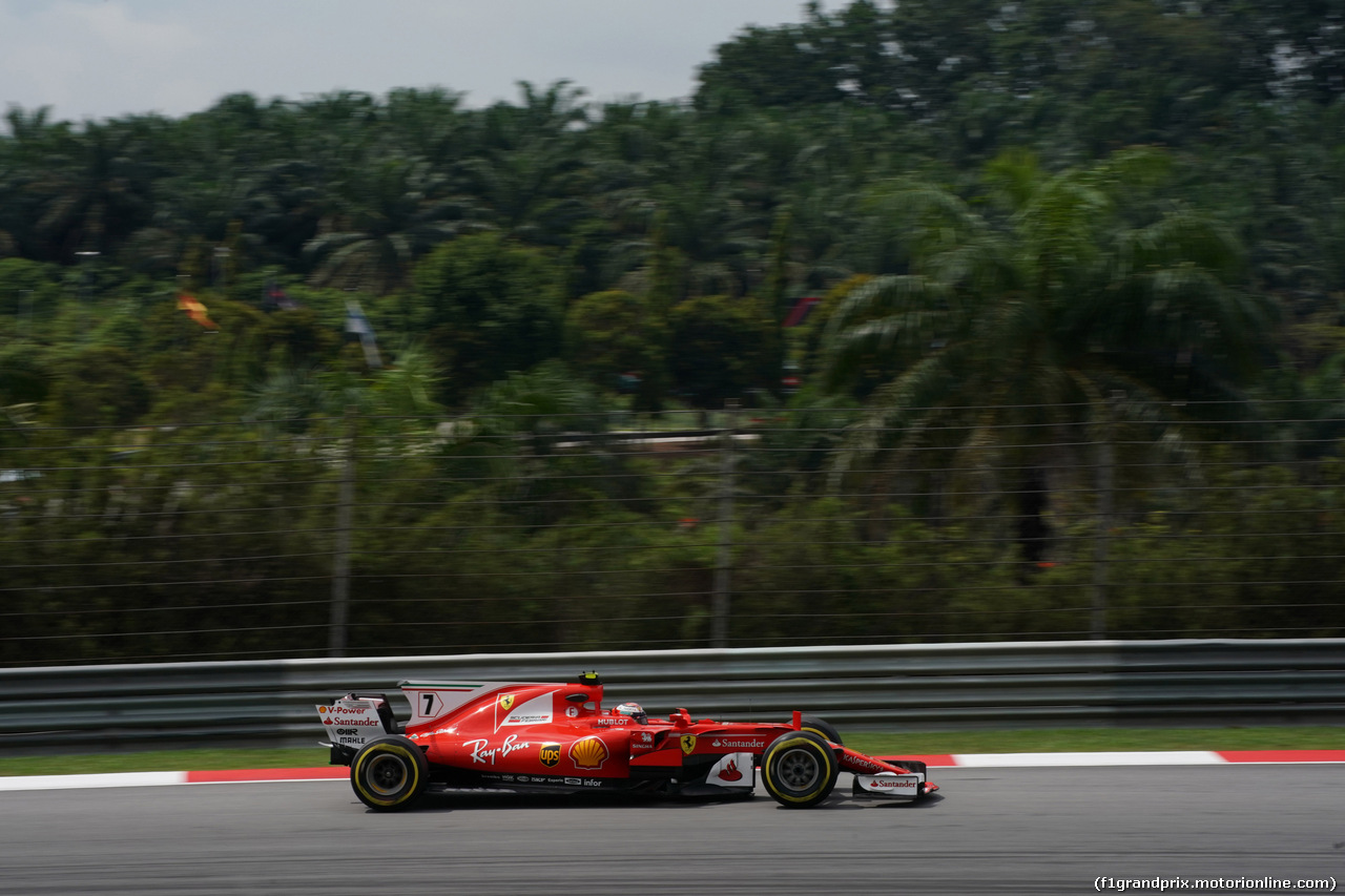 GP MALESIA, 29.09.2017 - Prove Libere 2, Kimi Raikkonen (FIN) Ferrari SF70H