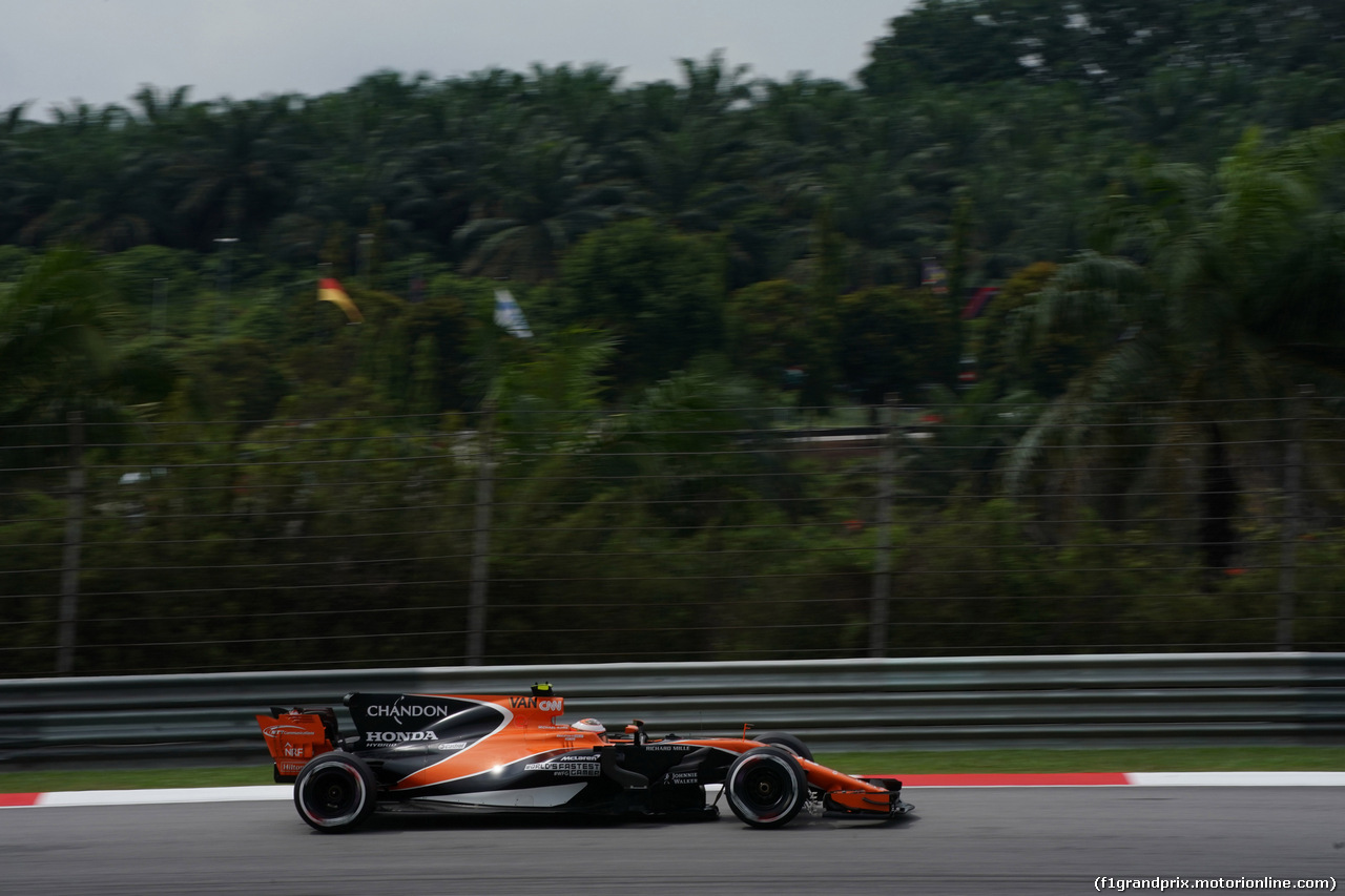GP MALESIA, 29.09.2017 - Prove Libere 2, Stoffel Vandoorne (BEL) McLaren MCL32