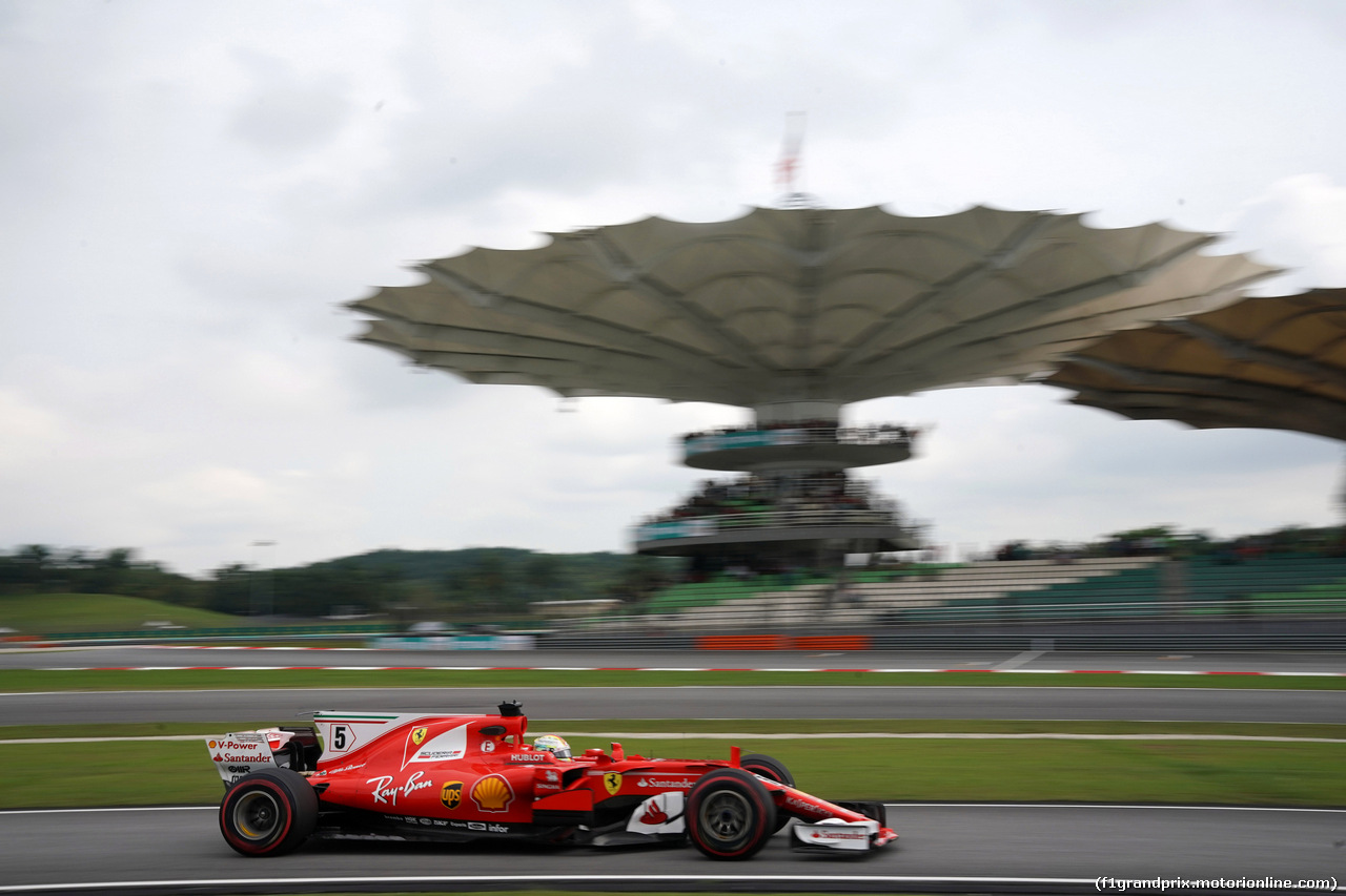 GP MALESIA, 29.09.2017 - Prove Libere 2, Sebastian Vettel (GER) Ferrari SF70H