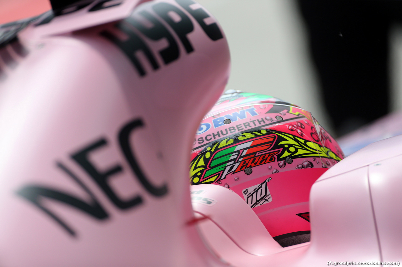 GP MALESIA, 29.09.2017 - Prove Libere 2, Sergio Perez (MEX) Sahara Force India F1 VJM010
