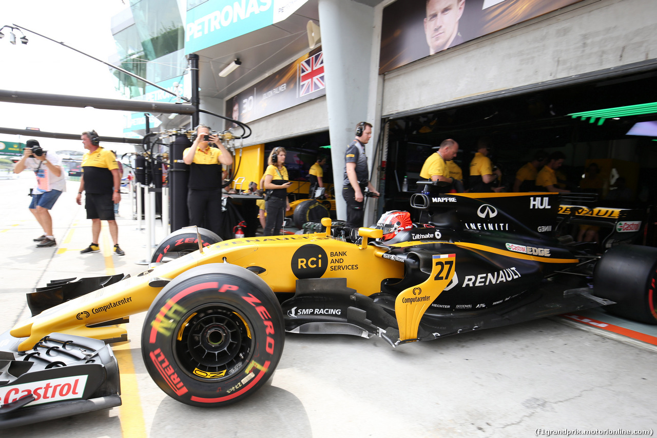 GP MALESIA, 29.09.2017 - Prove Libere 2, Nico Hulkenberg (GER) Renault Sport F1 Team RS17