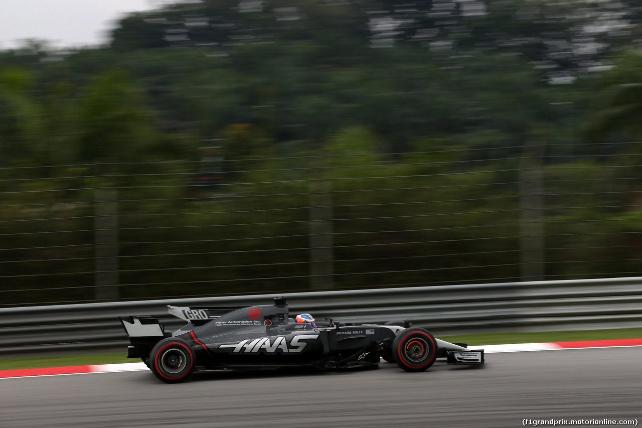 GP MALESIA, 29.09.2017 - Prove Libere 2, Romain Grosjean (FRA) Haas F1 Team VF-17