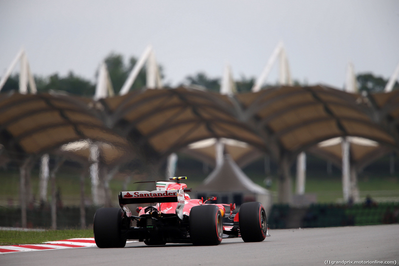 GP MALESIA, 29.09.2017 - Prove Libere 2, Kimi Raikkonen (FIN) Ferrari SF70H