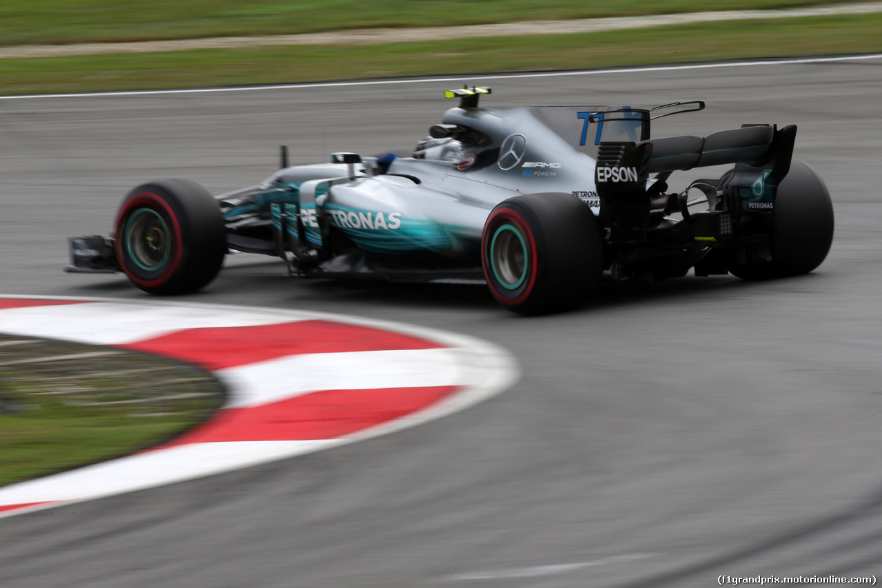 GP MALESIA, 29.09.2017 - Prove Libere 2, Valtteri Bottas (FIN) Mercedes AMG F1 W08