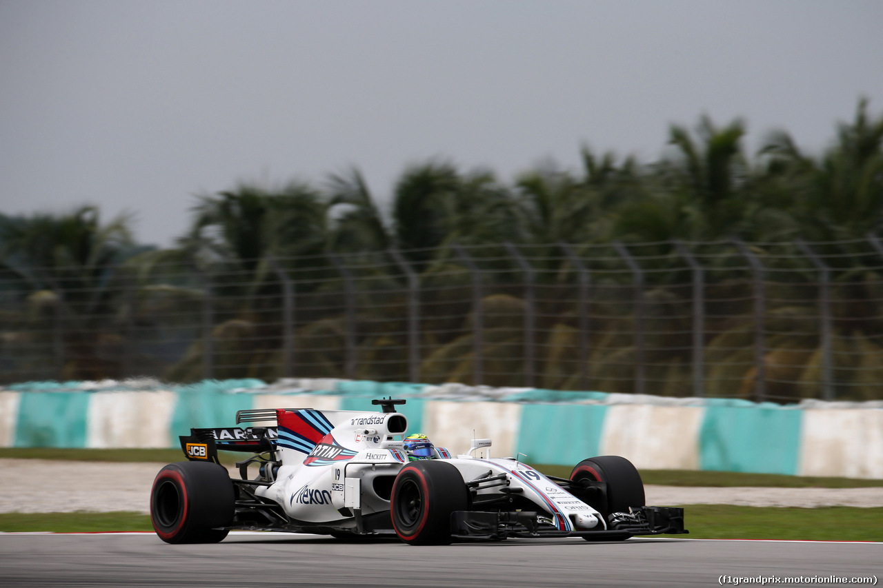 GP MALESIA, 29.09.2017 - Prove Libere 2, Felipe Massa (BRA) Williams FW40