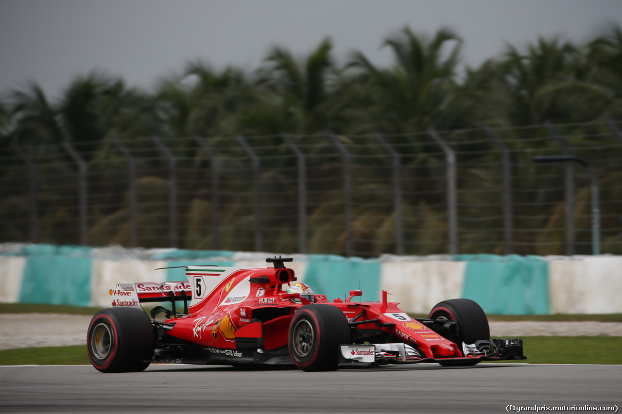 GP MALESIA, 29.09.2017 - Prove Libere 2, Sebastian Vettel (GER) Ferrari SF70H