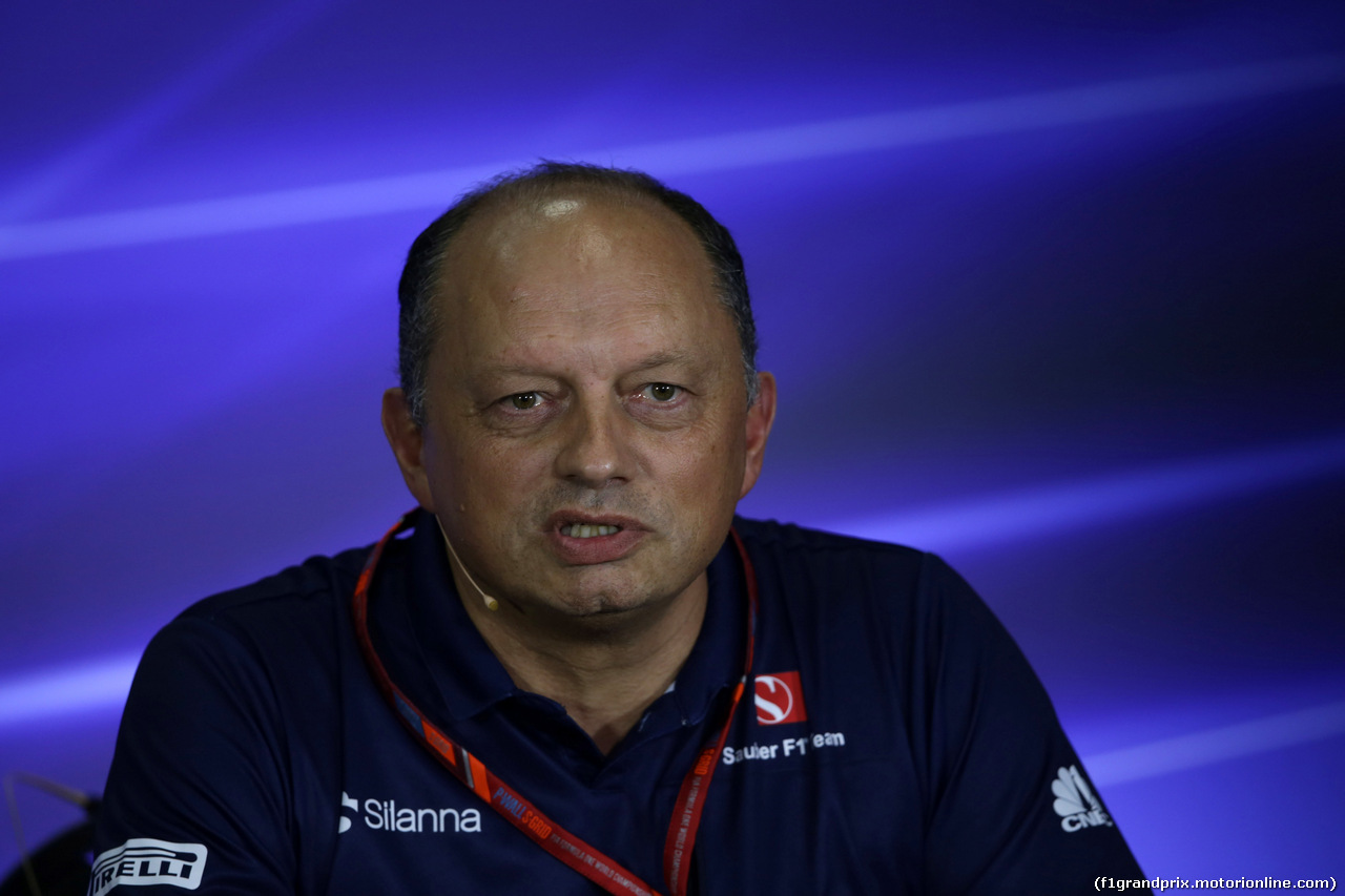 GP MALESIA, 29.09.2017 - Conferenza Stampa, Frederic Vasseur (FRA) Sauber Team Principal