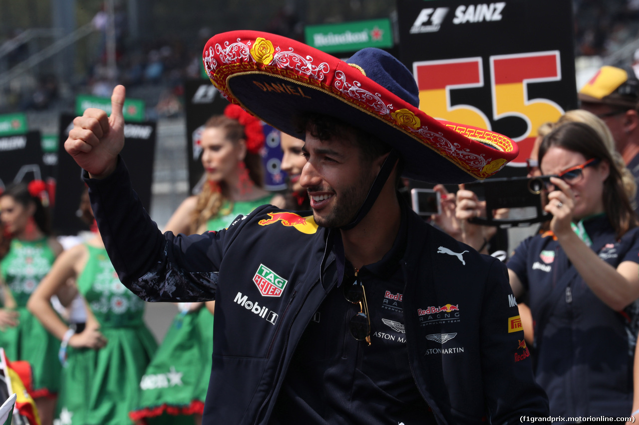 GP MESSICO, 29.10.2017 - Daniel Ricciardo (AUS) Red Bull Racing RB13