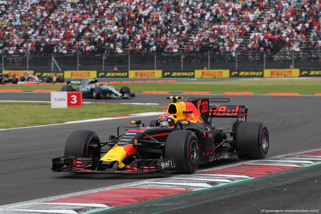 GP MESSICO, 29.10.2017 - Gara, Max Verstappen (NED) Red Bull Racing RB13