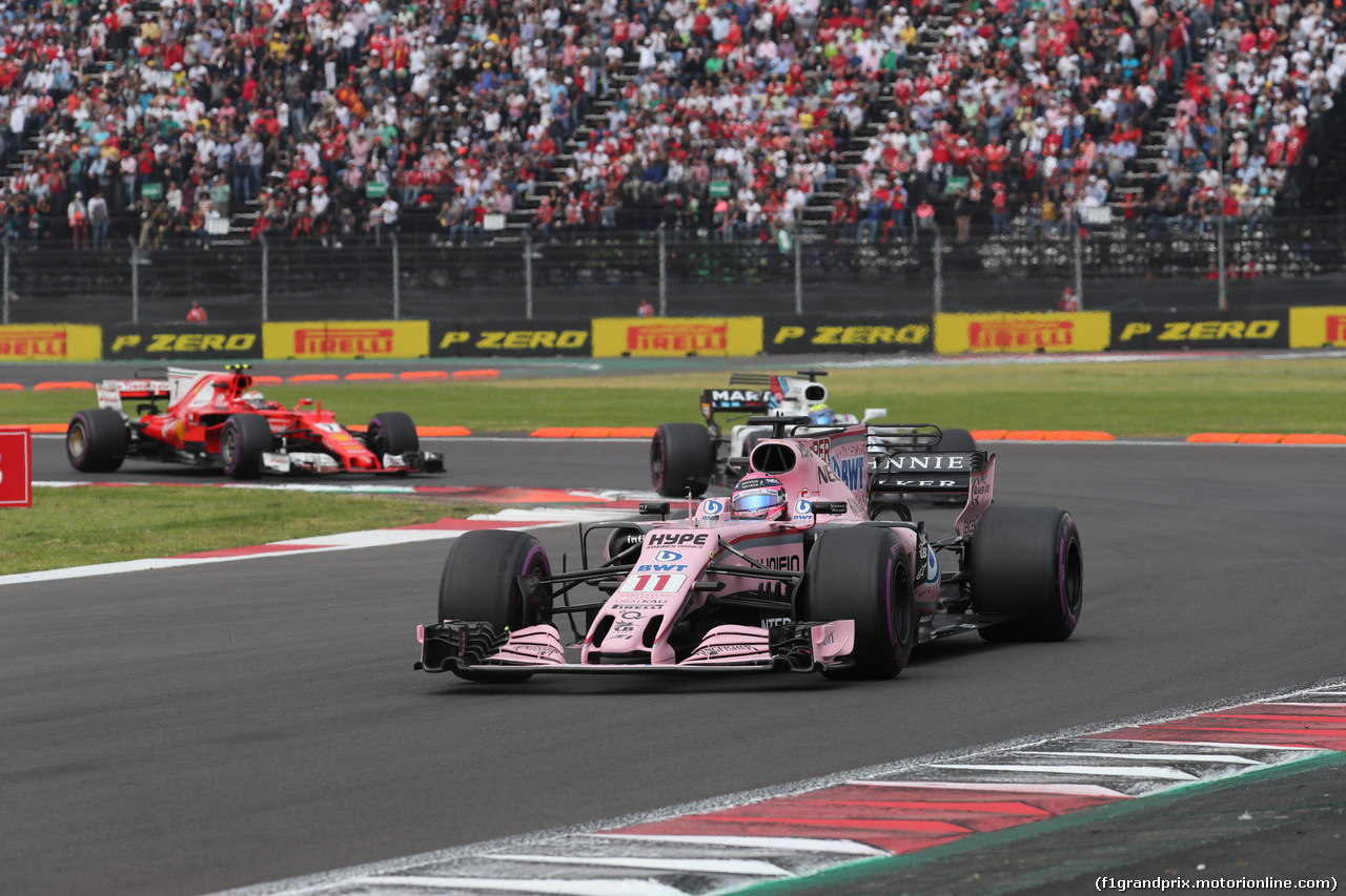 GP MESSICO, 29.10.2017 - Gara, Sergio Perez (MEX) Sahara Force India F1 VJM010