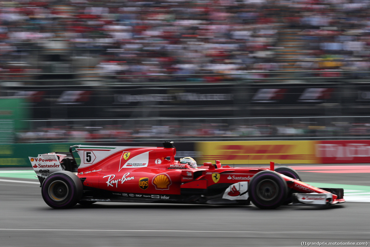 GP MESSICO, 29.10.2017 - Gara, Sebastian Vettel (GER) Ferrari SF70H