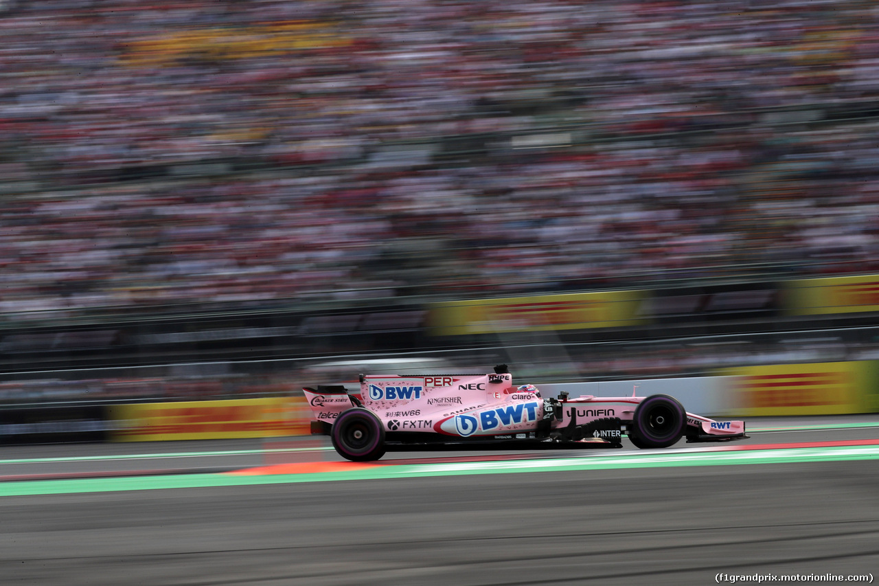 GP MESSICO, 29.10.2017 - Gara, Sergio Perez (MEX) Sahara Force India F1 VJM010