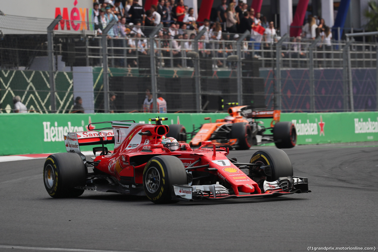 GP MESSICO, 29.10.2017 - Gara, Kimi Raikkonen (FIN) Ferrari SF70H