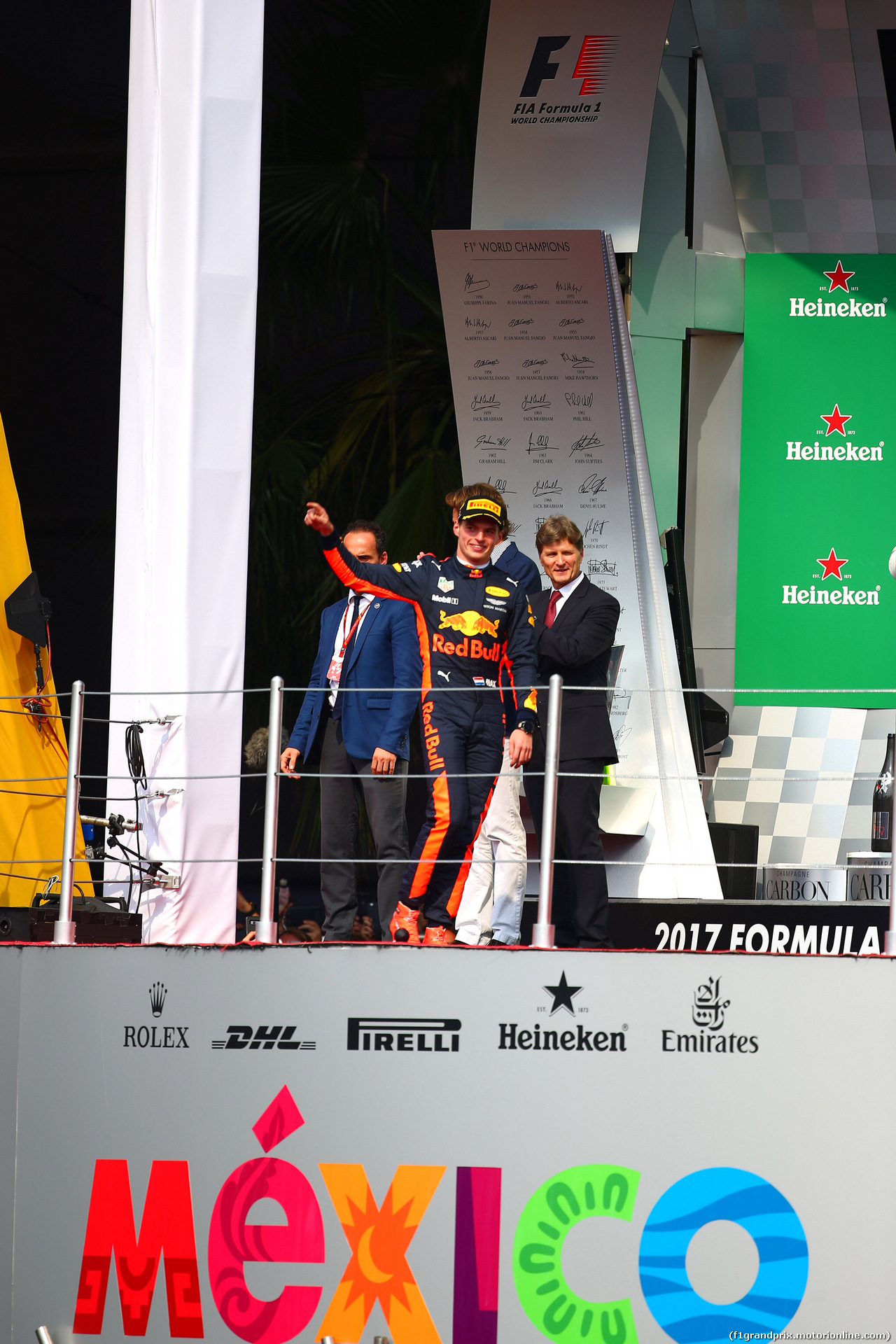 GP MESSICO, 29.10.2017 - Gara, 1st place Max Verstappen (NED) Red Bull Racing RB13