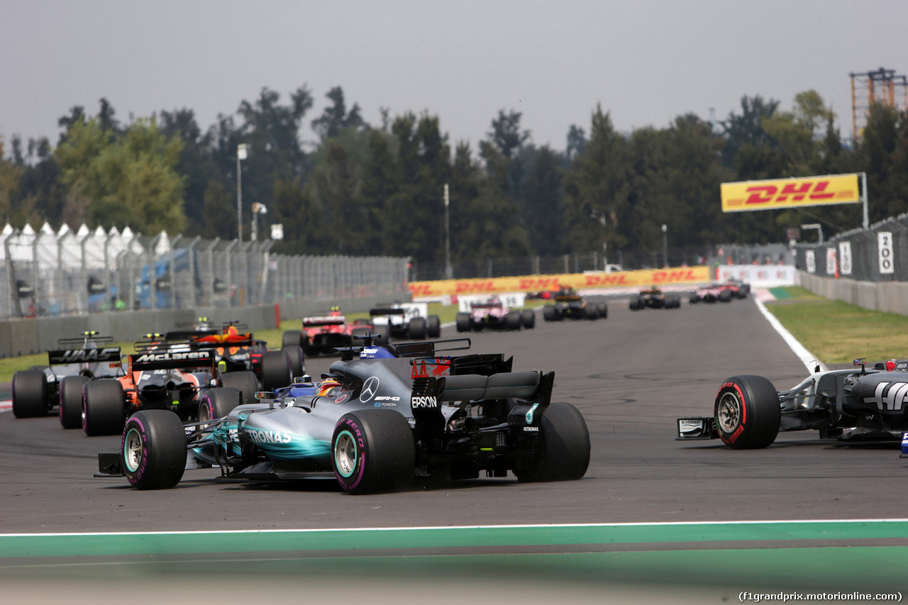 GP MESSICO, 29.10.2017 - Gara, Lewis Hamilton (GBR) Mercedes AMG F1 W08