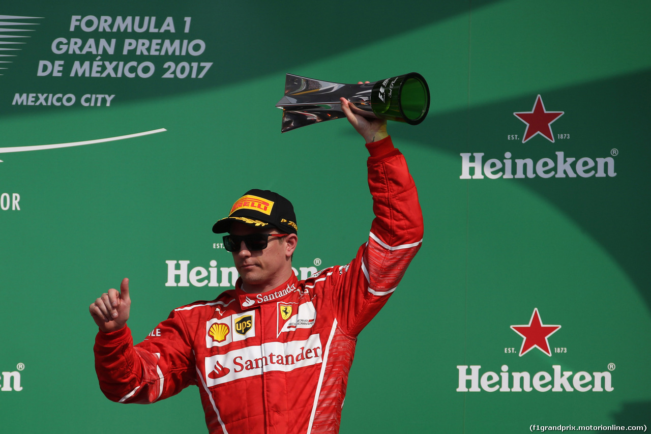 GP MESSICO, 29.10.2017 - Gara, 3rd place Kimi Raikkonen (FIN) Ferrari SF70H