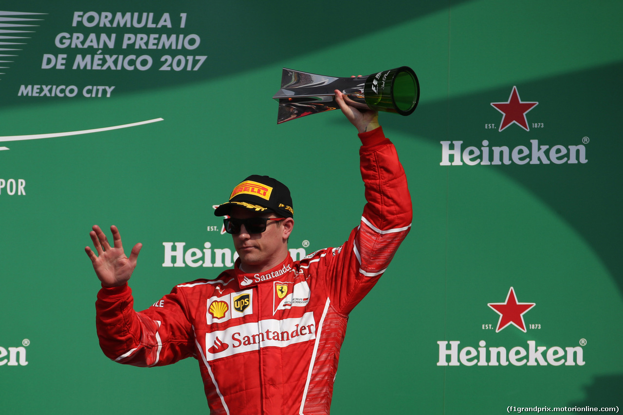 GP MESSICO, 29.10.2017 - Gara, 3rd place Kimi Raikkonen (FIN) Ferrari SF70H