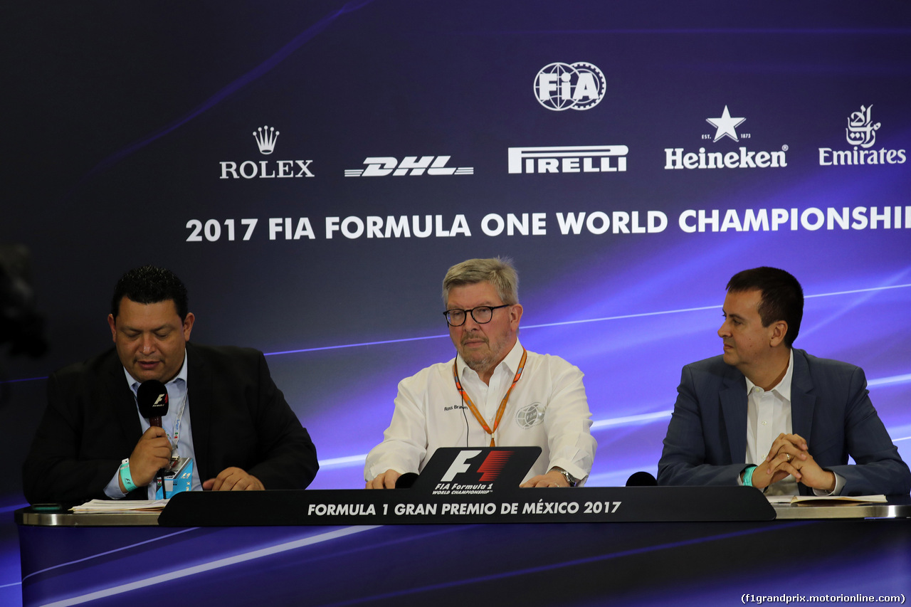 GP MESSICO, 26.10.2017 - Conferenza Stampa, Ross Brawn (GBR) Formula One Managing Director of Motorsports