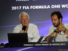 GP MESSICO, 26.10.2017 - Charlie Whiting (GBR) FIA Delegate e Matteo Bonciani (ITA) FIA Media Delegate in an FIA Press Conference regarding track limits.