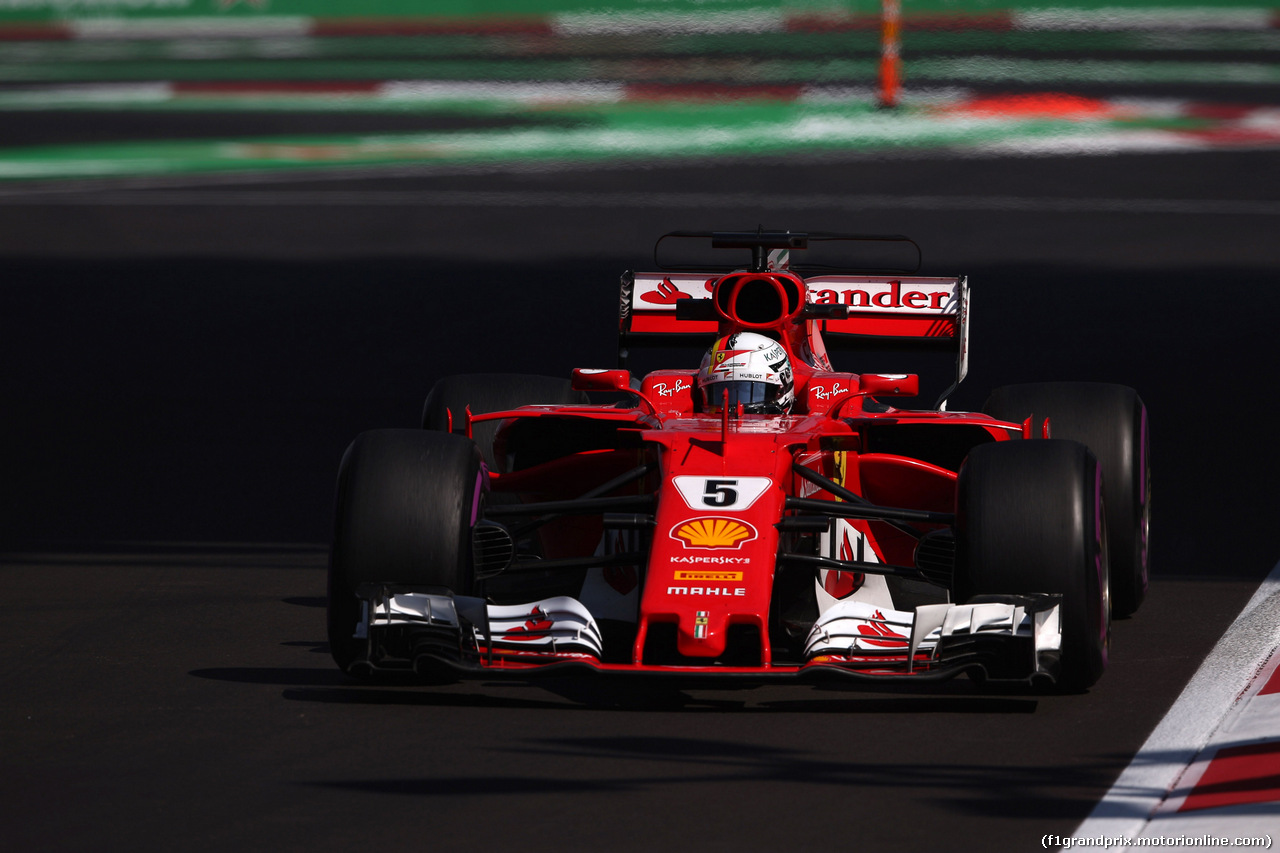 GP MESSICO, 27.10.2017 - Prove Libere 2, Sebastian Vettel (GER) Ferrari SF70H