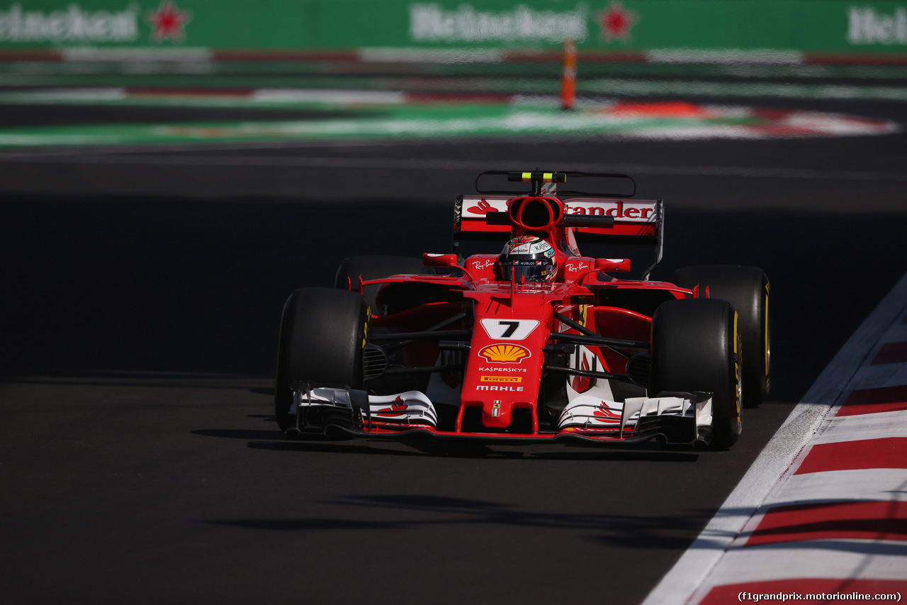 GP MESSICO, 27.10.2017 - Prove Libere 2, Kimi Raikkonen (FIN) Ferrari SF70H