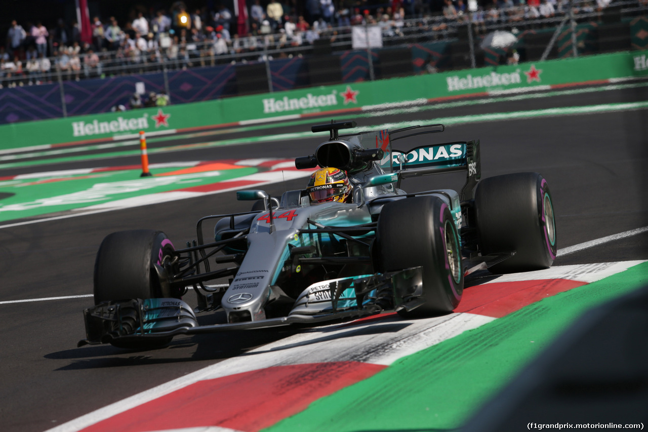 GP MESSICO, 27.10.2017 - Prove Libere 2, Lewis Hamilton (GBR) Mercedes AMG F1 W08
