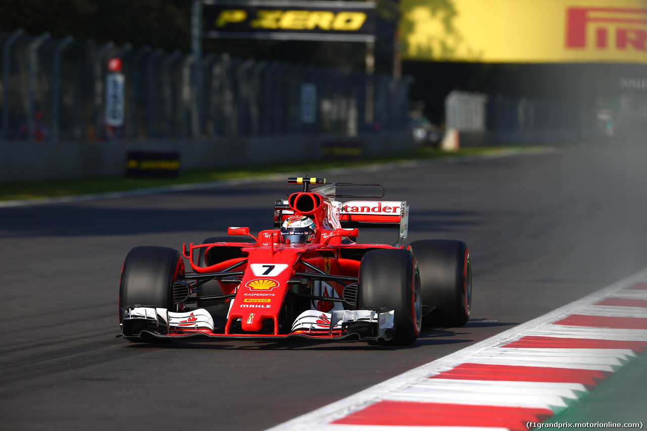 GP MESSICO, 28.10.2017 - Prove Libere 3, Kimi Raikkonen (FIN) Ferrari SF70H
