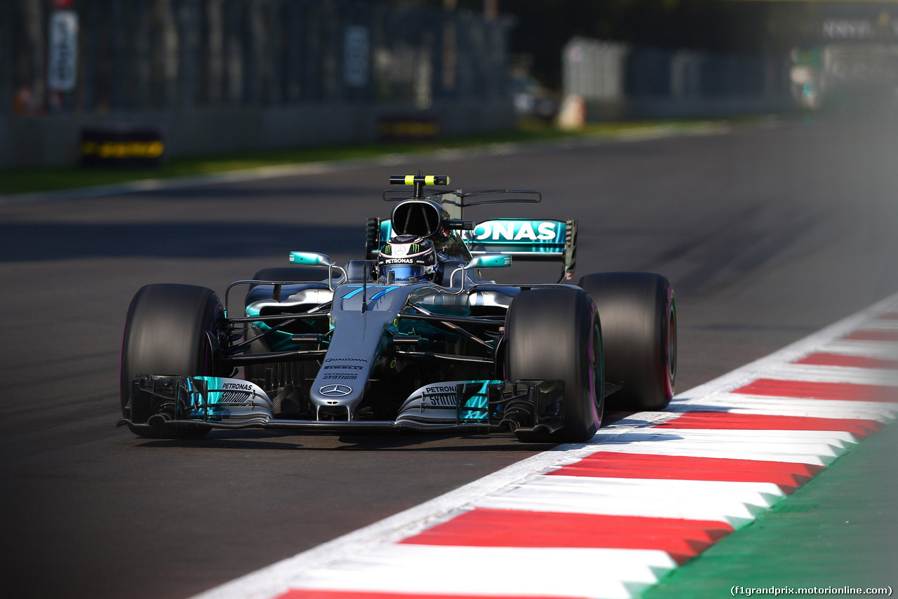 GP MESSICO, 28.10.2017 - Prove Libere 3, Valtteri Bottas (FIN) Mercedes AMG F1 W08