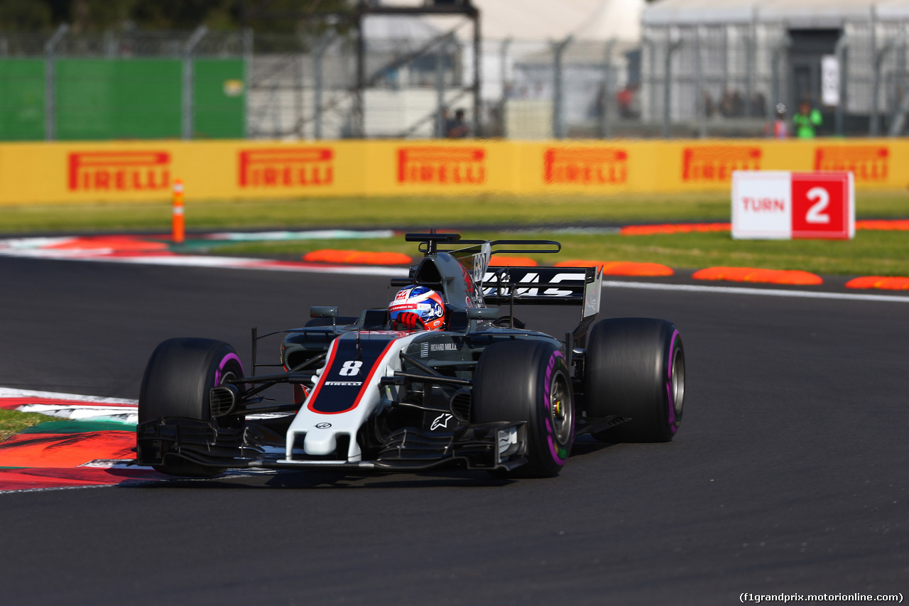GP MESSICO, 28.10.2017 - Prove Libere 3, Romain Grosjean (FRA) Haas F1 Team VF-17