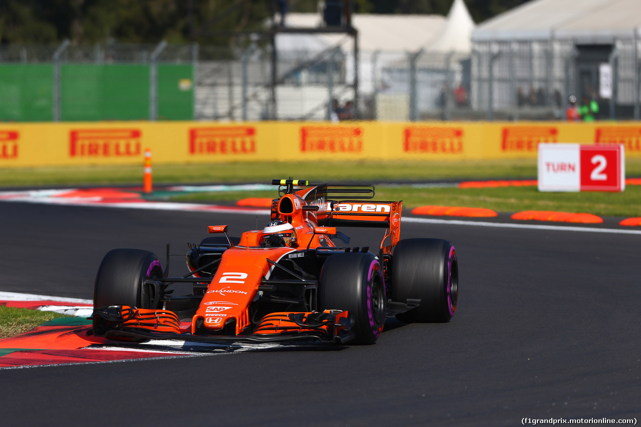 GP MESSICO, 28.10.2017 - Prove Libere 3, Stoffel Vandoorne (BEL) McLaren MCL32